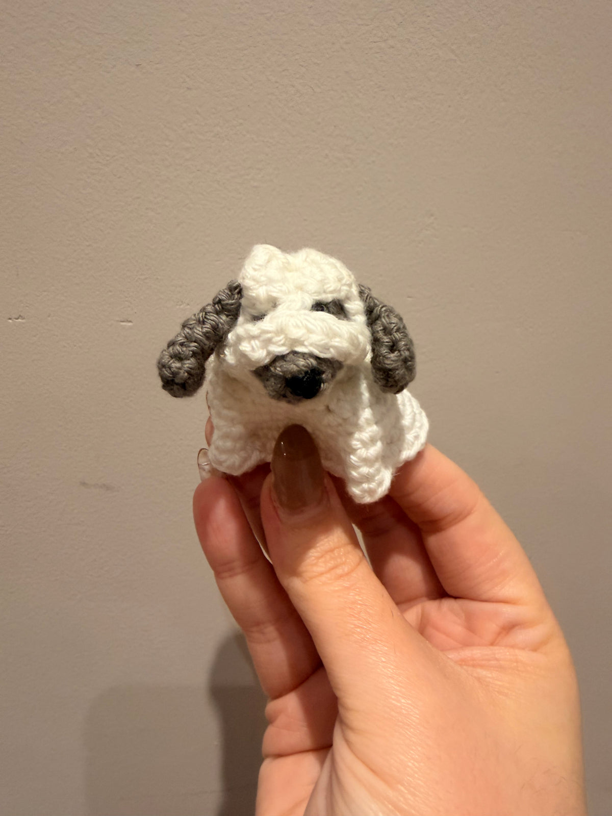 👻 Mini Ghost Dog – Handmade Halloween Decoration 🐶